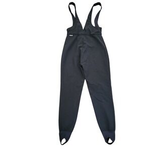 OBERMEYER Black Snow Suit Bib‎ Vintage Overall One Piece Stirrup Wool Sz 14 Long